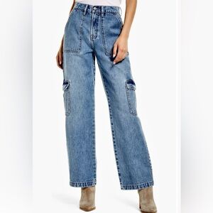 Hidden “Logan” Cargo Pocket Dad Jeans